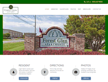 Tablet Screenshot of forestglen-il.com